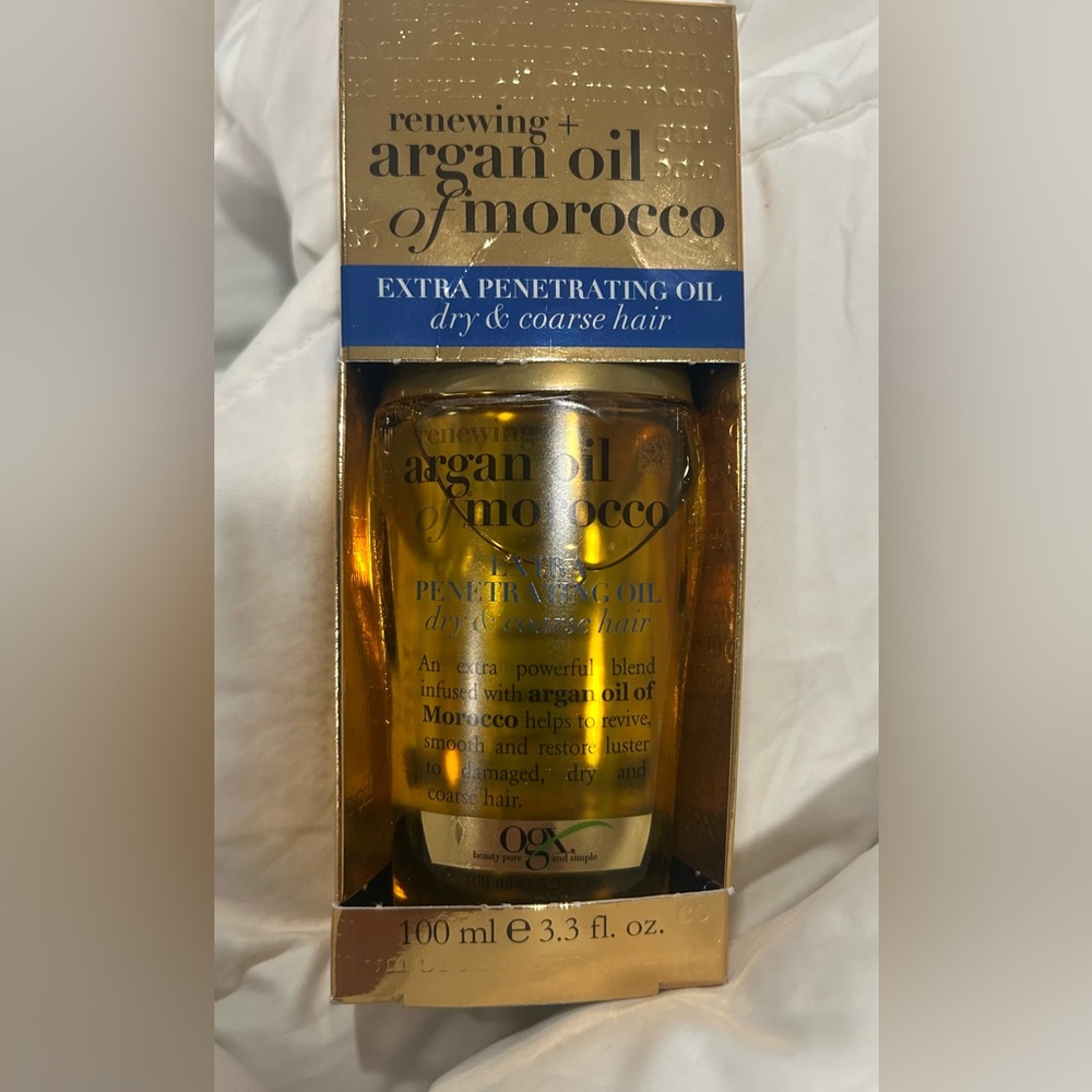 OGX Renewing + Argan Oil of Morocco Hair Oil. NIB. 100ml 3.3fl oz